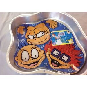 Nickelodeon 1998 Rugrats Wilton Cake Pan Instruction Insert Tommy Chuckie Angeli